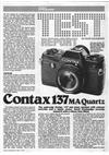 Contax RX manual. Camera Instructions.